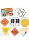 Shapes Cookie Cutter 7-Piece Gift Set-Includes Squares, Rectangle, Triangle, Hexagon, Circle, He