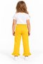 16010-26 Girls' Elastic Waist Lace-Up Floral Embroidered Ruffle Hem Pants 1–4 Years - 4