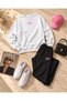 Swp Printed Cotton Oversize Hooded Sweet-Sweatpants Set