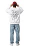 Unisex Oversize Demon Slayer Inosuke Hashibira Back Printed Hoodless Anime Sweatshirt - 3
