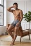 Men's Comfortable Flexible Seamless Gray Boxers - 2