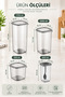 Square Food Storage Container with Label Gift Set of 24 6X(0.45 Liter, 0.55 Liter, 1.2 Liter, 1.75 Liter) - 8