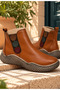 Genuine Leather 3-Button Detailed Boots Model Name: Anthea
