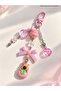 Phone Charm Keychain Bag Ornament Spiral Notebook Accessory Kawaii Korean Style Y2K Pink Charm with Teddy Bear - 2