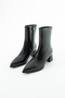 Serena Pointed Toe Zippered Block Heeled Women's Boots & Booties
