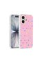 غطاء خلفي صلب من البولي كربونات لهاتف iPhone 17 مع حماية الوسائد الهوائية وامتصاص الصدمات ونمط منقط