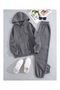 Unisex Zippered Oversize Tracksuit Set Cardigan Baggy Set