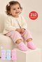 3-Piece Baby Girl Bowknot Plush Sleep Socks Set - Pink Lilac Blue