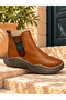 Genuine Leather 3-Button Detailed Boots Model Name: Anthea - 2