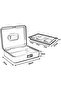 Portable Metal Safe Box with Combination Lock - 2