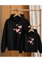 Mother Daughter Hooded Sweatshirt Family Matching Printed Winter Hoodie – Price Is for One Item