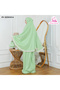 Linda Women’s Prayer Set – Light Blue Islamic Salah & Namaz Prayer Outfit for Women, Modest Prayer Dress with Lace Trim, Travel-Friendly Prayer Wear. - 3