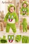 Cute Rabbit Embroidered Hooded Welsoft Baby Set