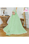 Linda Women’s Prayer Set – Light Blue Islamic Salah & Namaz Prayer Outfit for Women, Modest Prayer Dress with Lace Trim, Travel-Friendly Prayer Wear. - 2