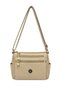 Adjustable Strap Faux Leather 3-Compartment Crossbody Shoulder Bag - 2