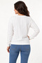 Women's Stone Printed Long Sleeve Mercerized Knitwear Blouse - 5