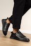 Genuine Leather, 4 Seasons, Stitched, Inner and Outer Leather Men's Shoes - 2