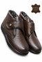 Printed Genuine Leather Non-Slip Sole Fully Fur-Lined Orthopedic Mother Boots - 6
