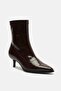 Side Zipper Thin Heeled Women's Stretch Boots Bootie - 5