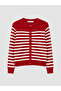 Esvab • Modern & Distinctive Striped Women's Knitwear Cardigan