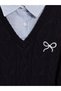 Quality Pieces from Çelebi Store Embroidered Shirt Roba Collar Girl's Knitwear Sweater - 2