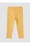 Rmz Gi̇yi̇m Farkiyla Floral Embroidered Ribbed Baby Girl Leggings - 2