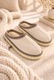 Liora Women's Cream Stitched Detailed Lightweight and Comfortable Daily Home Slippers - 5