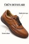100% Genuine Leather Orthopedic Sole Women's Leather Sneaker Sports Shoes - 2