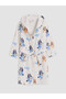 Rmz Gi̇yi̇m Farkiyla Bluey Printed Cotton Children's Bathrobe - 2