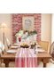 مفرش طاولة من الشيفون مقاس 29×120 بوصة، مفرش طاولة للزفاف، مفرش طاولة من الشاش، ديكور طاولة شفاف بتصميم ريفي - 6