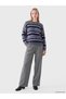 Rmz Gi̇yi̇m Farkiyla Striped Loose Fit Women's Knitwear Sweater - 2
