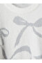 Rmz Gi̇yi̇m Farkiyla Bow Embroidered Girls' Knit Sweater - 3