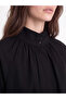 Esvab • Modern & Distinctive Stand Collar Gathered Modal Blend Blouse - 3