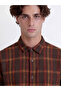 Relax Fit Checkered Embroidered Flannel Men's Shirt from Uzg Store for Style Enthusiasts - 3