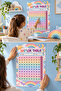 100 Number Chart A3 Size Children's Turkish Educational Sticker Poster 29X42 cm Water Resistant Child Themed - 2