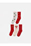 Rmz Gi̇yi̇m Farki̇yla Girls' Embroidered Socks 5-Pack