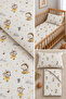 100% Cotton Mother's Side - Park Bed Ballerina Rabbit Patterned Baby Elastic Sheet Set - 2 Pillowcases 60X120 / 70X120 / 70X110 - 3