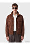 Esvab • Modern & Distinctive Standard Fit Shirt Roba Collar Men's Suede Coat - 2