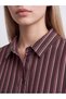 Rmz Gi̇yi̇m Farkiyla Striped Loose Fit Women's Shirt - 3