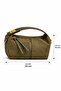 Women's Archel Suede Handbag Khaki Green - 7