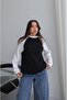 White Black Raglan Sleeve Sweatshirt - 3