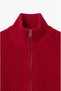 Red Thessaloniki Thick Knitted Cardigan - 3