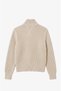Cream Selanik Thick Knitted Cardigan - 2