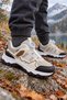 Children's Beige Smart Lace-Up Thick Sole Outdoor Casual Sports Shoes - 3