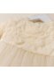Pearl Rose Girls' Long Sleeve Special Occasion Dress with Bow on the Back and Pearl Detail - 3