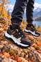 Children's Brown Smart Lace-Up Thick Sole Outdoor Daily Sports Shoes - 3