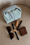 Women's Archel Suede Handbag Baby Blue - 4