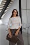 Ecru Jude Boat Neck Blouse - 3