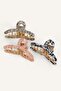 Women's 3-Piece Latch Hair Accessory Buckle I6973Axns - 2