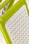 Belle Double-Sided Folding Footed Grater - Stainless Steel Grater Lime Green (10.7X22X5 cm) - 5